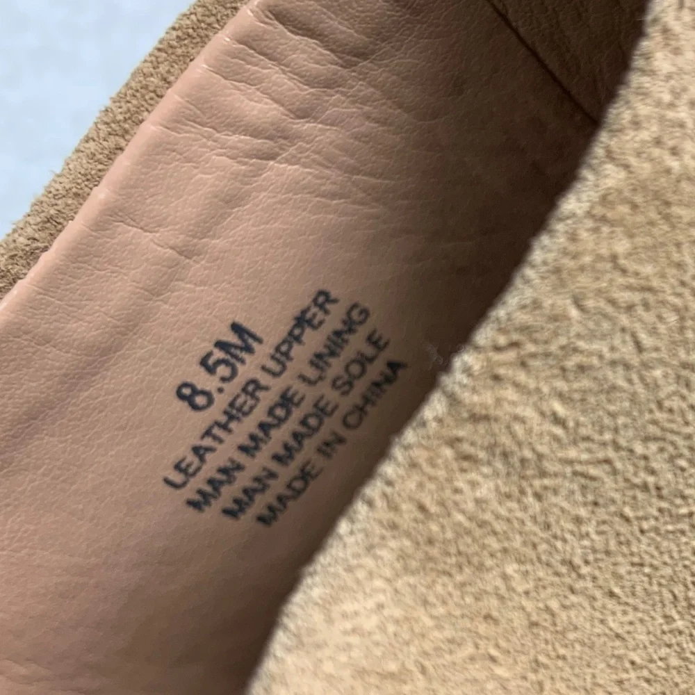Gianni Bini Tan Suede Espadrille Platform Sandals - 8.5